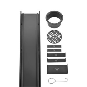 Matt Black Customisable Long Drains