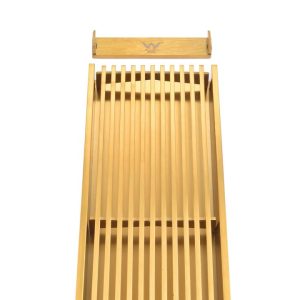 Alternative view of Brushed Gold Customisable Long Drains
